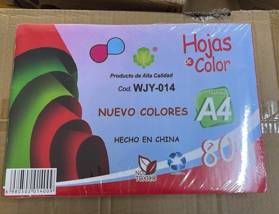 HOJAS DE COLORES 450 UNDS