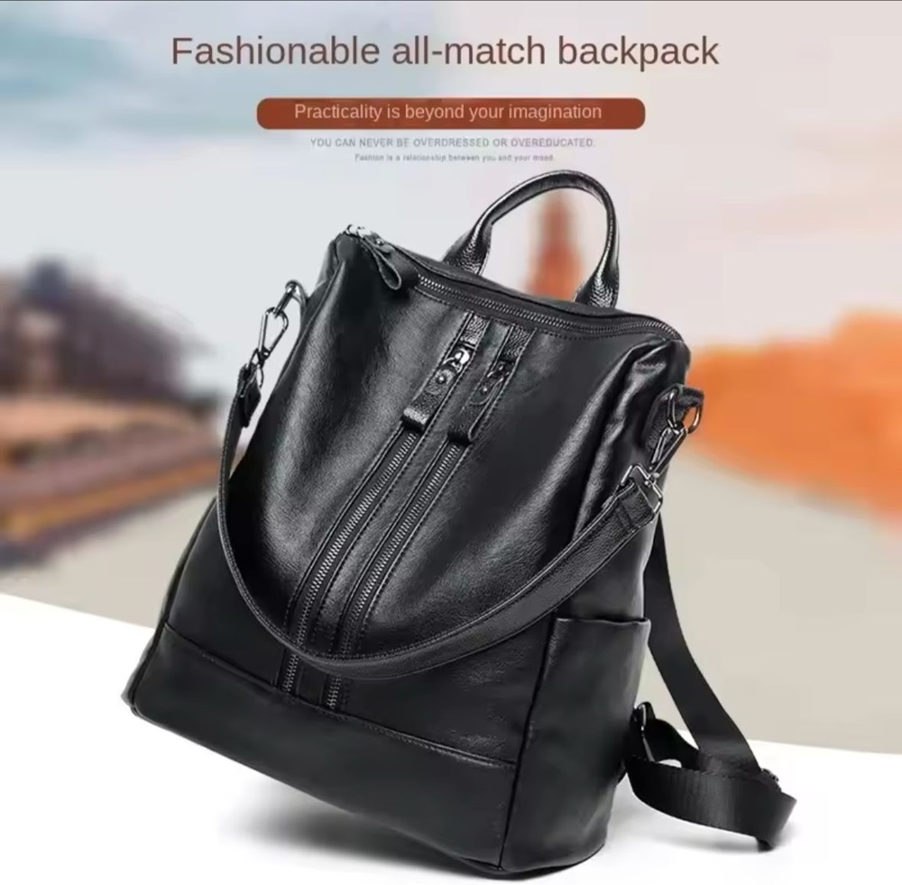 MOCHILA NEGRA CONVERTIBLE