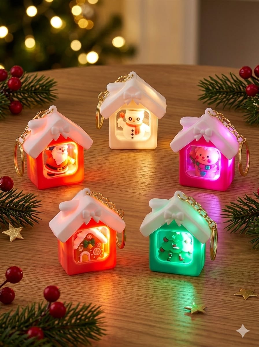 LLAVERO CON LUCES NAVIDEÑAS