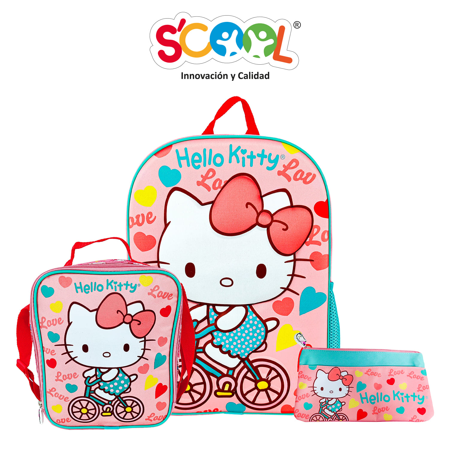 RANGER MOCHILA OFICIO 2 BOL EVA 3D HELLO KITTY_B