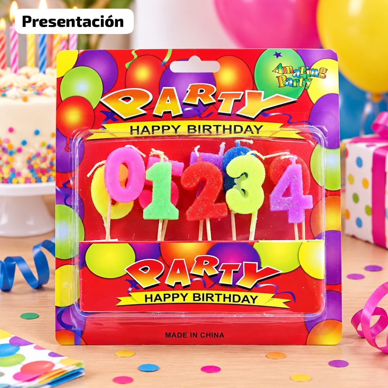 VELAS DE CUMPLEAÑOS NÚMEROS
