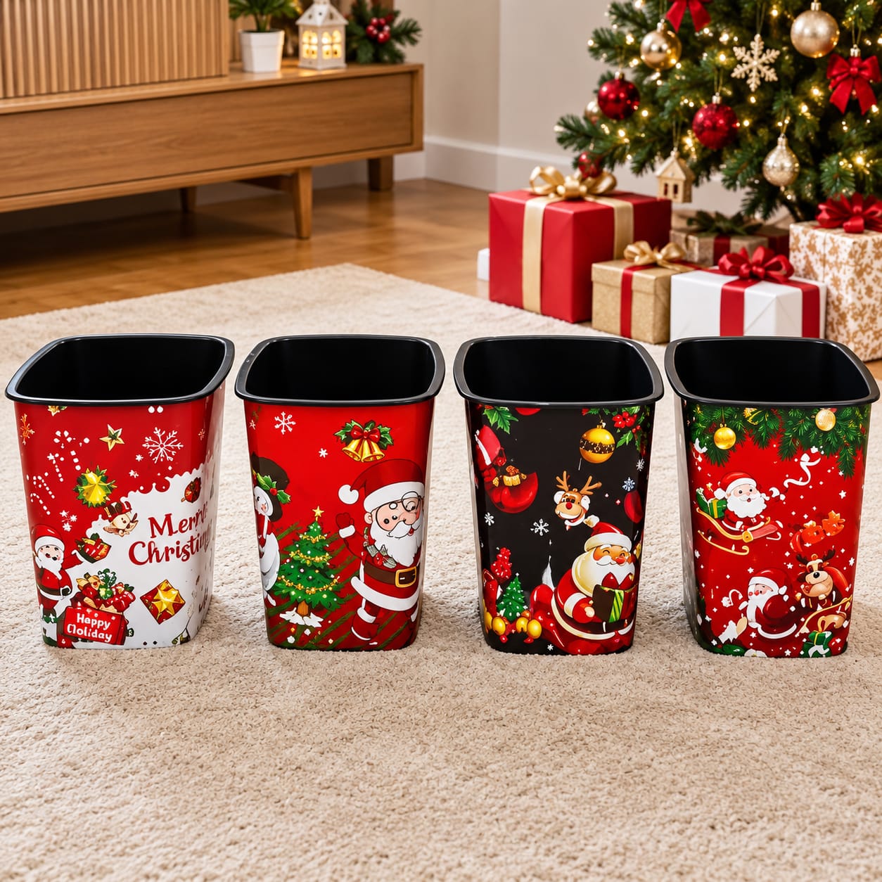TACHO DE BASURA NAVIDEÑO 2026