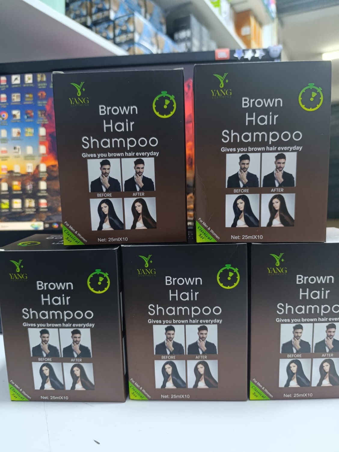 SHAMPOO ANTICANAS MARRON