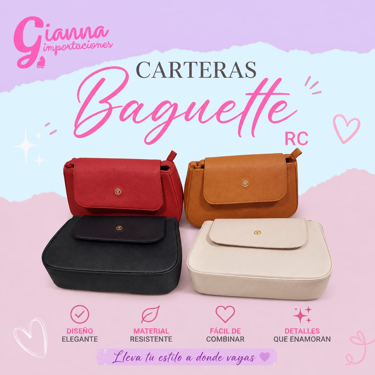 CARTERA BAGUETTE RC