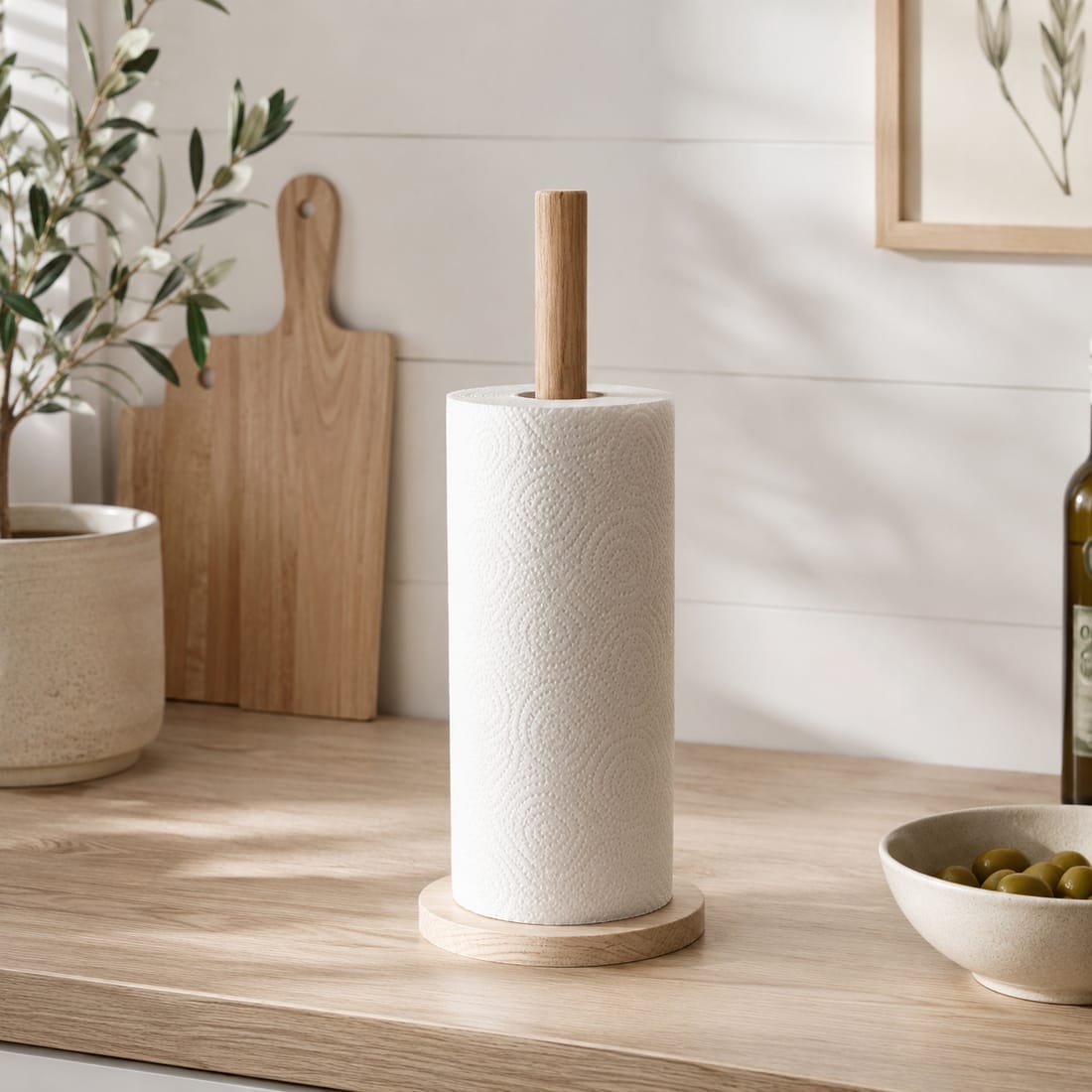 PORTA PAPEL TOALLA MADERA