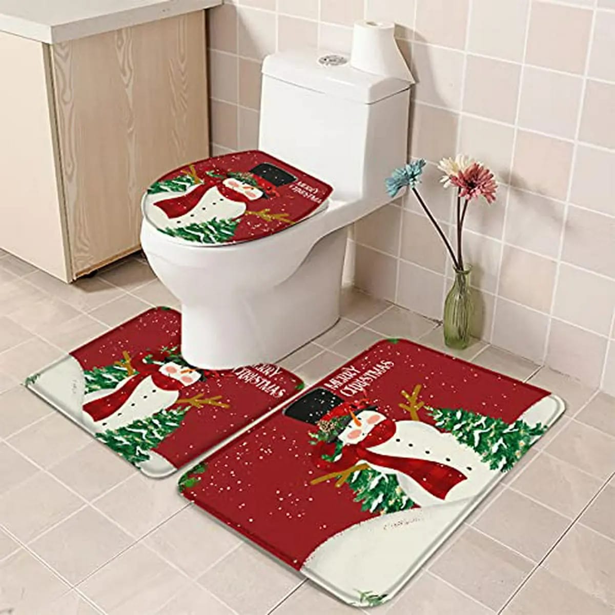 SET DE BAÑO NAVIDEÑO X3 2026