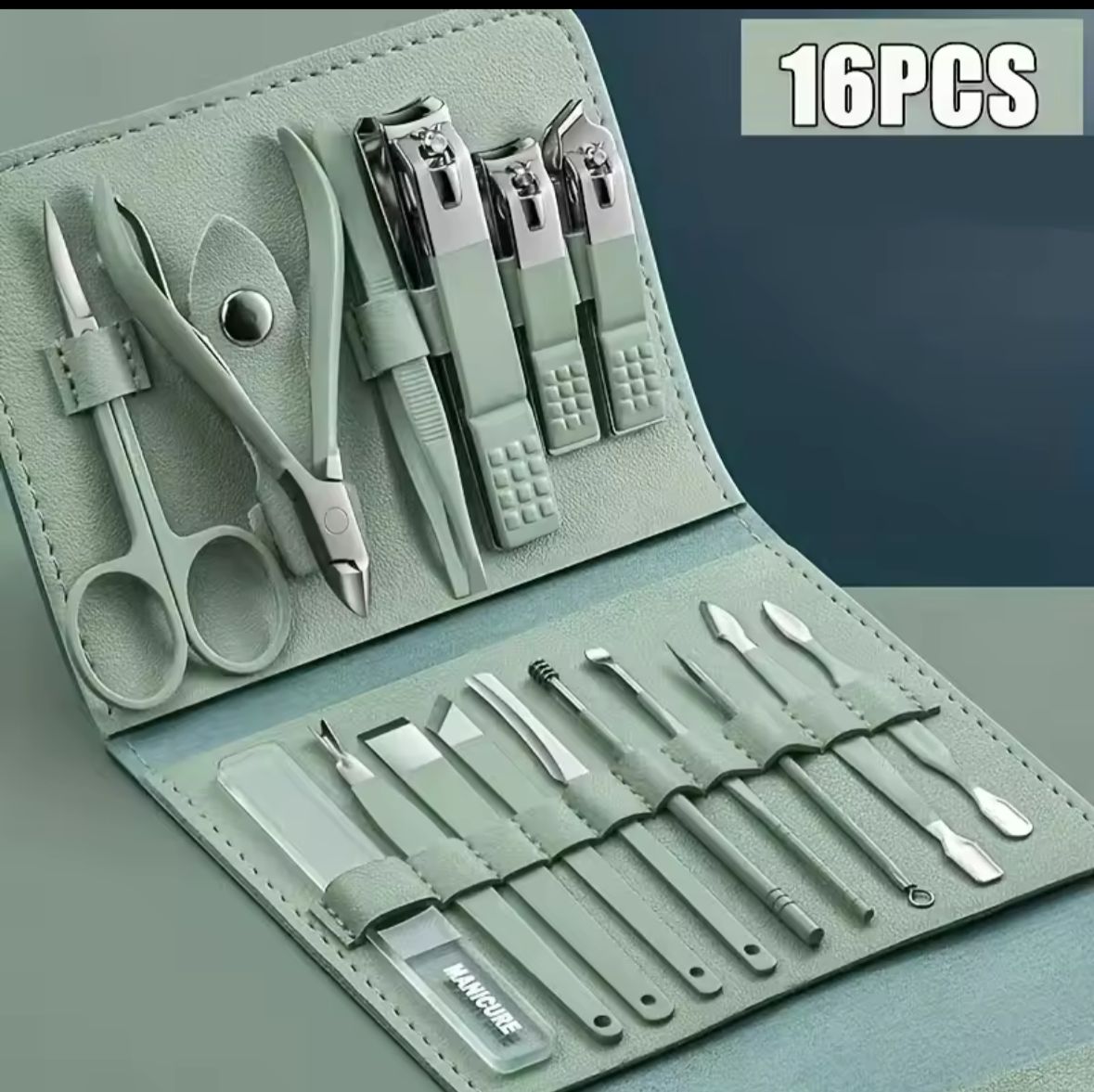 KIT DE MANICURE Y PEDICURE 16 PCS