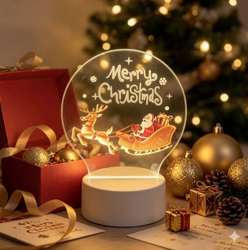 LAMPARA DISCO NAVIDAD