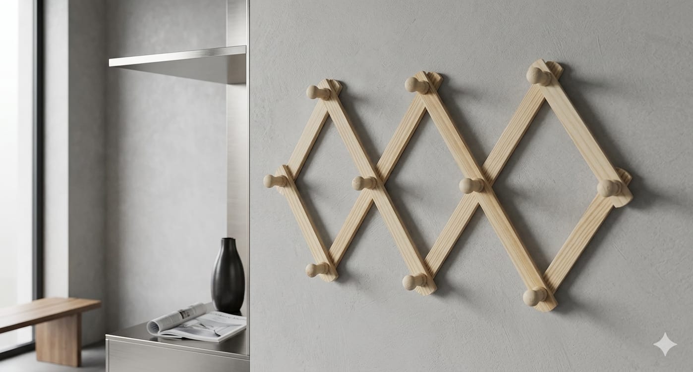 PERCHERO DE MADERA EXPANDIBLE
