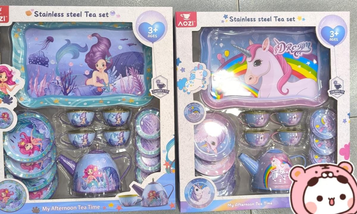 JUEGOS DE TE INFANTIL SIRENA Y UNICORNIO